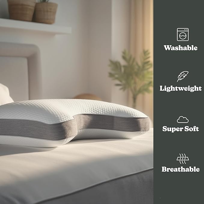 Almohada Memory Foam King Ajustable Refrescante con Funda Lavable miniatura 5