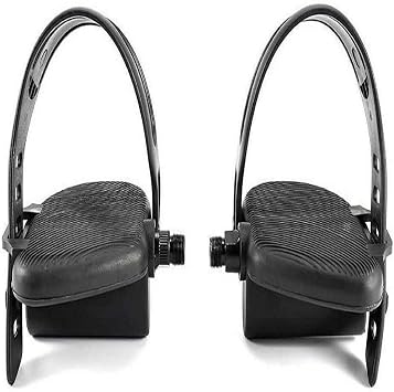 Hydra Fitness Exchange Left & Right Foot Pedal Pair Set Black | Exercise Bike Pedals with Adjustable Straps for Recumbent Bikes | Works with Image 775 Weslo Pursuit 310 CS - P/N 385958 385957
