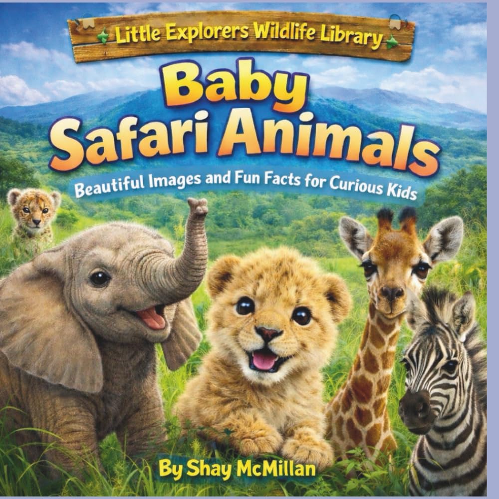 Baby Safari Animals: Beautiful Images and Fun Facts for Curious Kids (Little Explorers Wildlife Library)