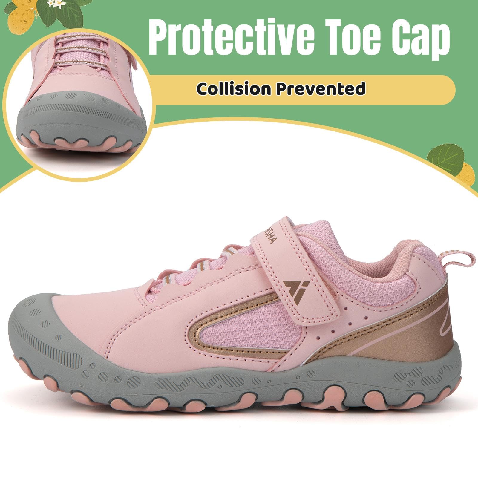 Mishansha Bambini Scarpe da Trekking Traspirante Antiscivolo Ragazzi Scarpe da Corsa
