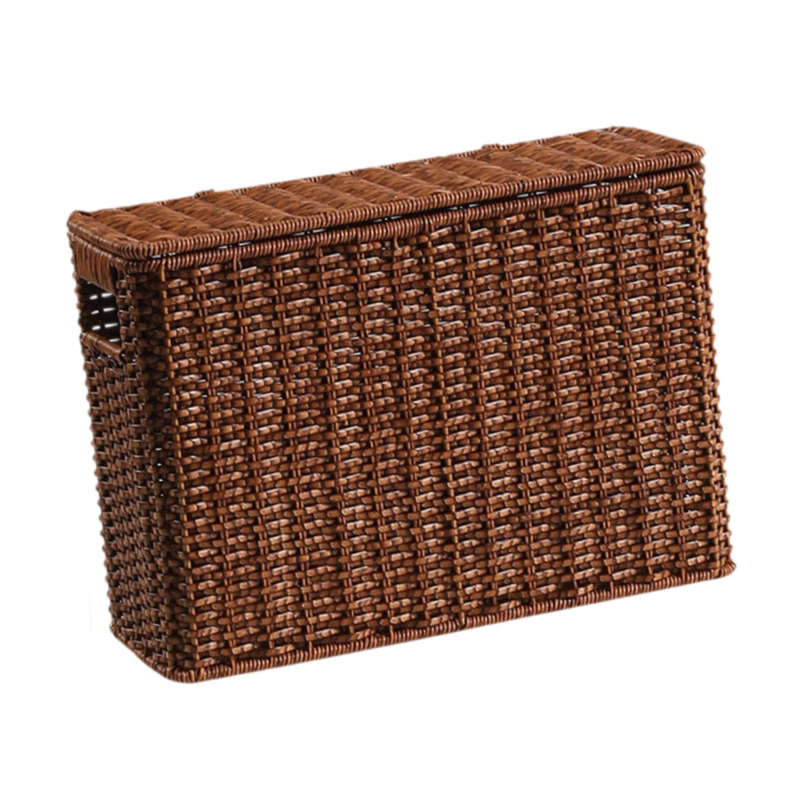 Narrow File Holder Narrow and Tall Storage Box for Bathroom Closets Clothing S-image-9