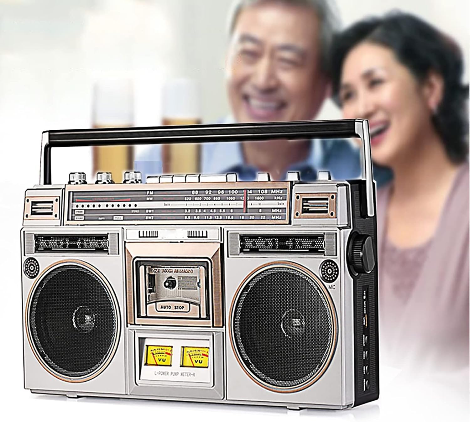 BoomboxcdPlayer Im 80erJahreStil, Tragbares DabRadio Mit
