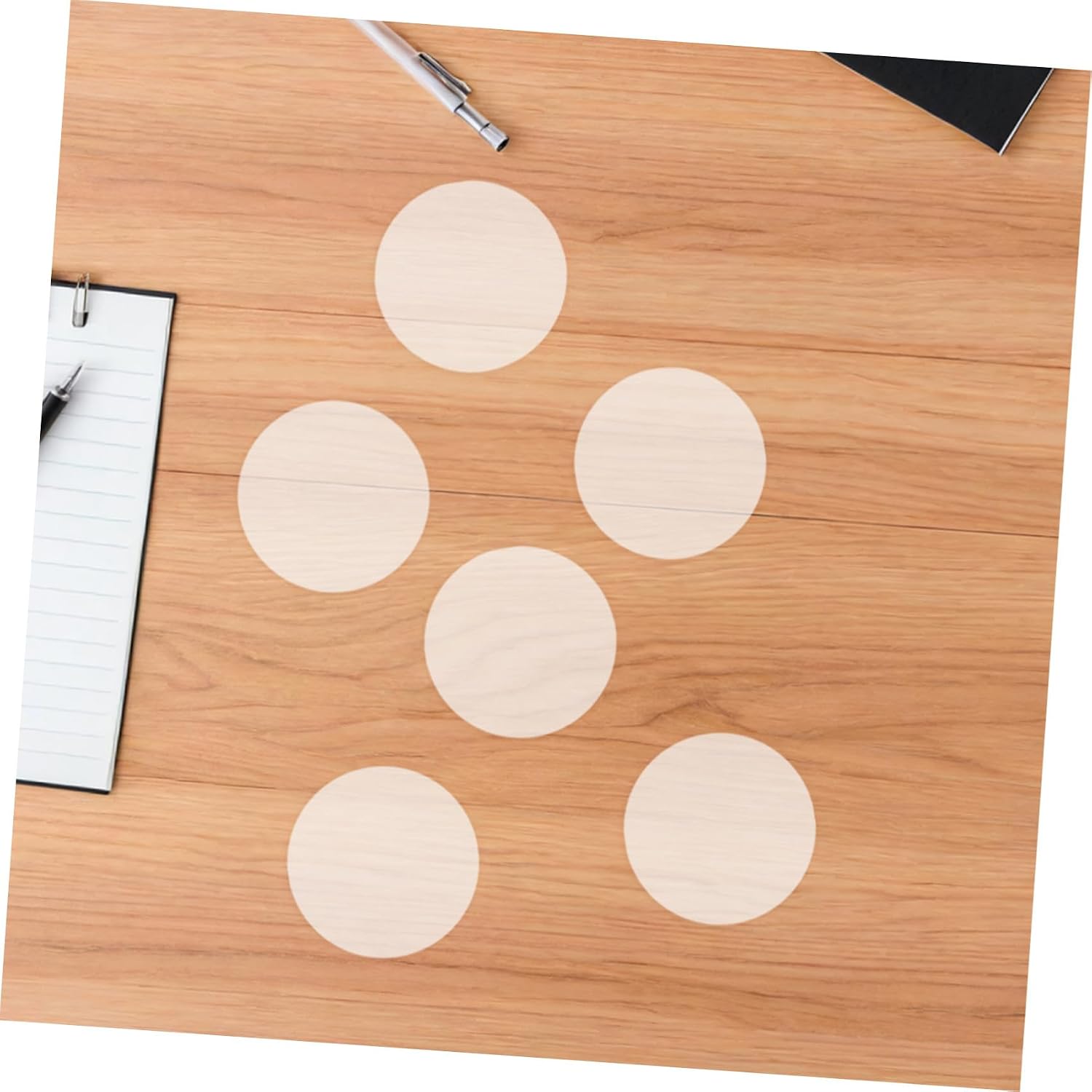 PRETYZOOM 100pcs Round Badge Film for Button Maker Plastic Protective Cover with Scratch-Resistant Surface and High-Definition Design for DIY Badge Craft and Custom Button Pins