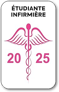 Autocollant Caducée Professionnel 2025 – Vignette Vitrophanie 12x7,5 Cm Pour Pare-brise