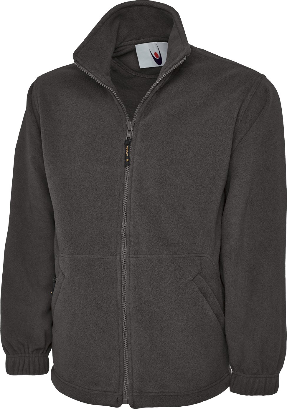 Uneek Uc601 Premium Full Zip Micro Fleece Jacket Charcoal 2xl