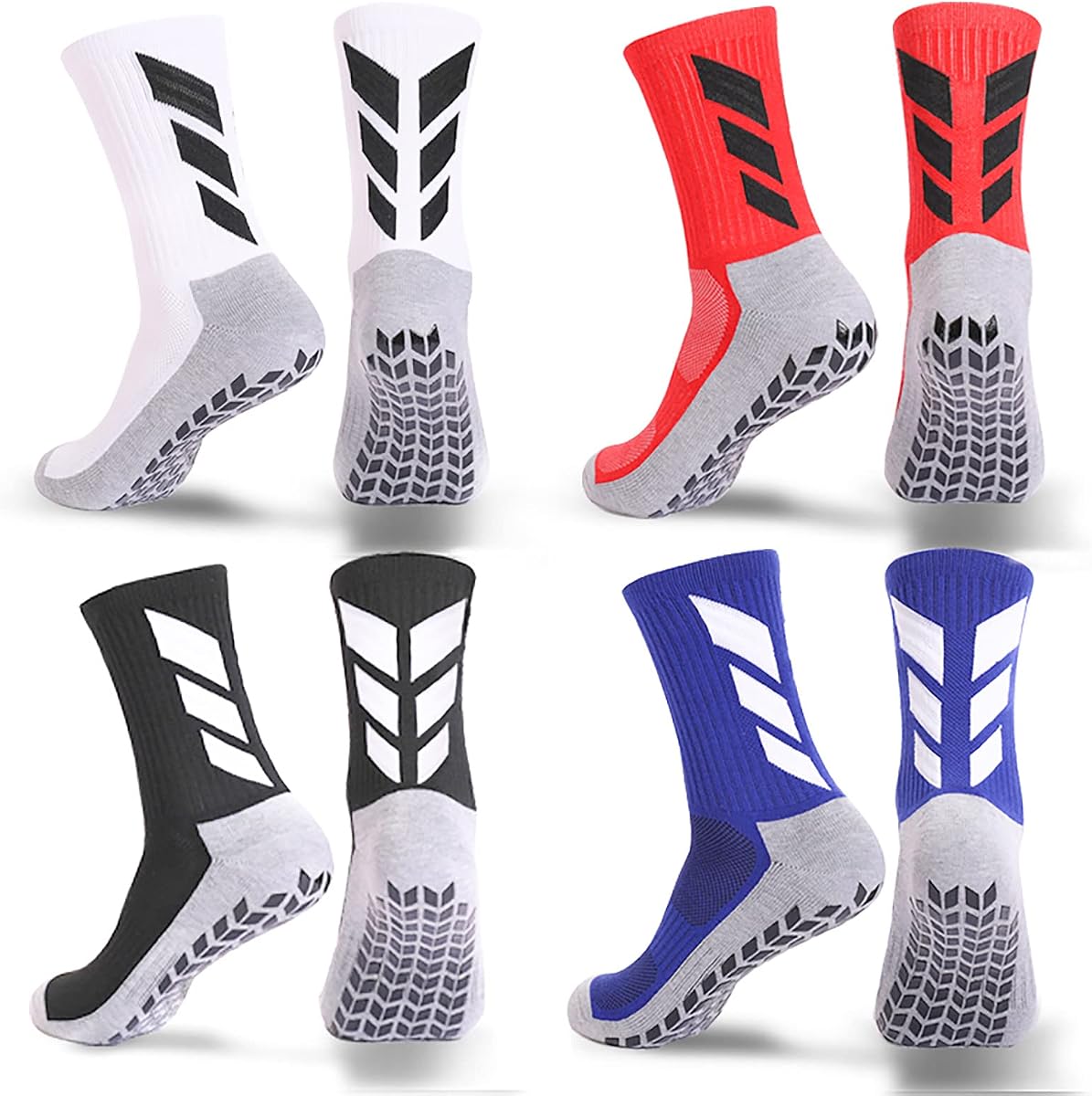 Calcetines Grip para hombre - Calcetines antideslizantes para fútbol y hospital