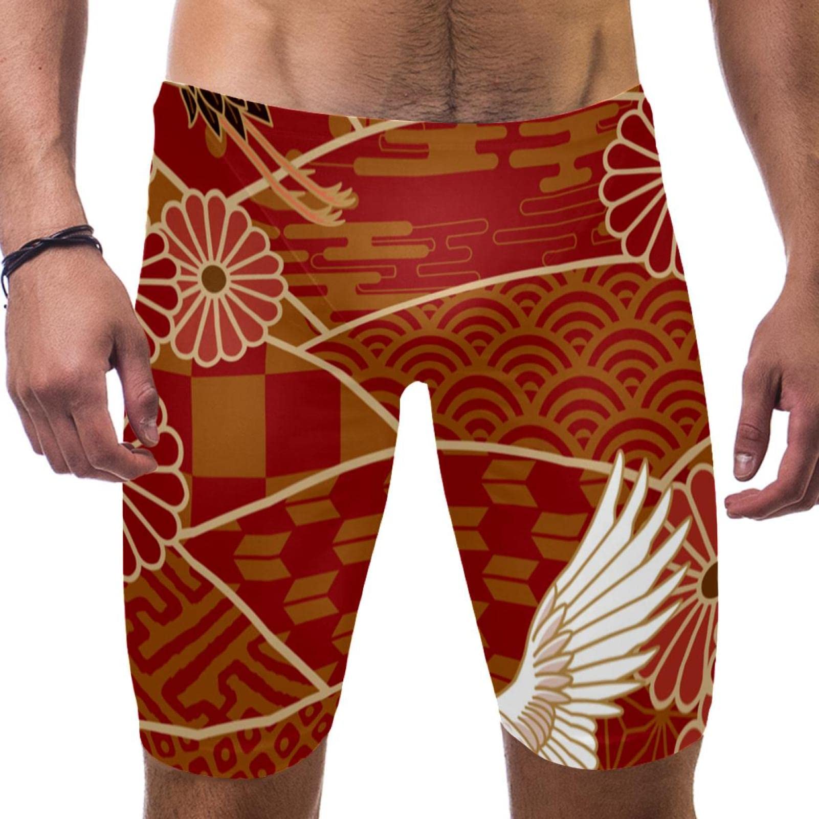 Traje de baño tradicional japonés multicolor para natación competitiva 7