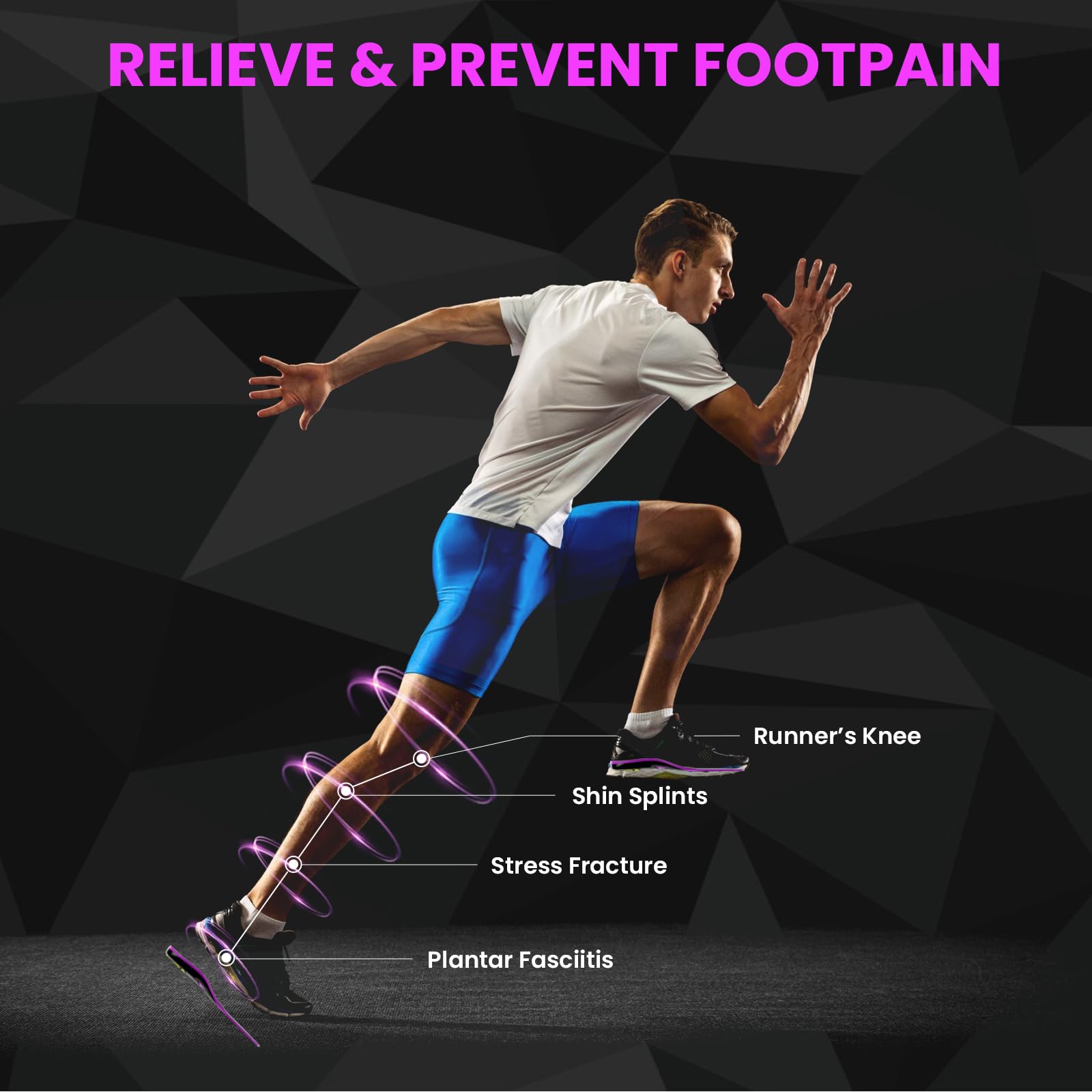 Welnove Plantare Metatarsale, Solette Neuroma di Morton e Metatarsalgia, Solette Sportive con Supporto per arco Plantare e Fascite Plantare-Size M-Donne-39-40|Uomini 37-38