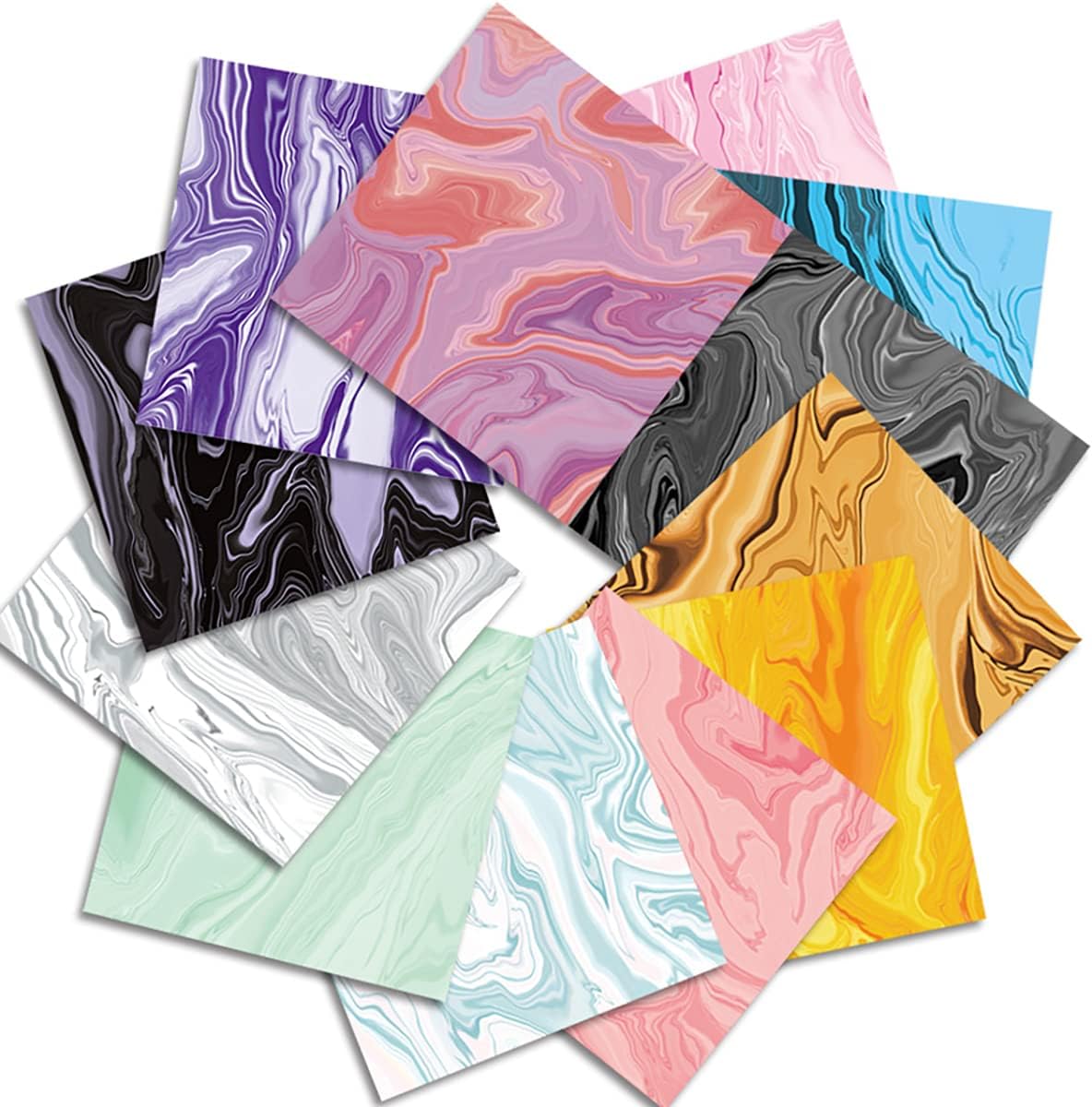 MCZLOG Single-Sided Scrapbook Paper Pad, 24 Sheets Marble Pattern Bronzing Scrapbooking Cardstock Paper Pads, 6"×6" Designer Paper Pads Themed, Decorative Arts and Crafts Card Making Supplies : Arts, Crafts & Sewing