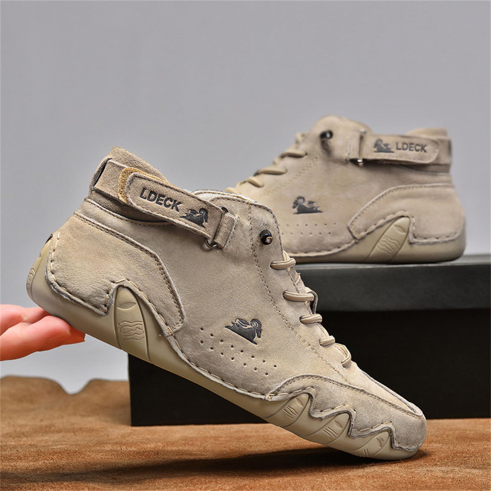 Wasserdichte und atmungsaktive orthopädische Schuhe, Unisex, Outdoor, Freizeit-Sneaker, handgefertigt, Leder, warme Winterstiefel