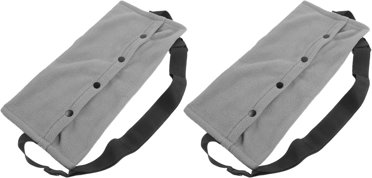 2pcs Reptile Travel Carrier Bag with Adjustable Strap, Small Animal Sling Backpack for Bearded Dragon, Lizard, Snake – Portable Pet Traveling Pouch for Outdoor Use, Elegant Gray