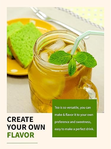 Miniatura 2 de TeeLux Bolsas de té verde menta, té verde con menta, menta verde y citronela, con cafeína, 100% real y natural, 50 unidades