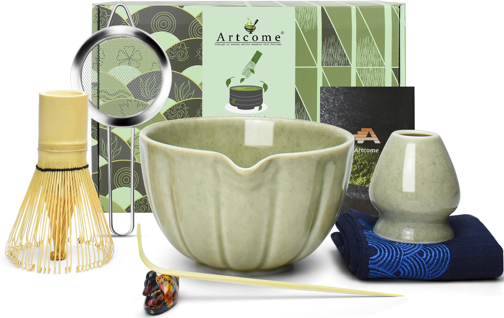 Kit de cérémonie matcha japonais vert pour vos moments de méditation et bien-être à la maison