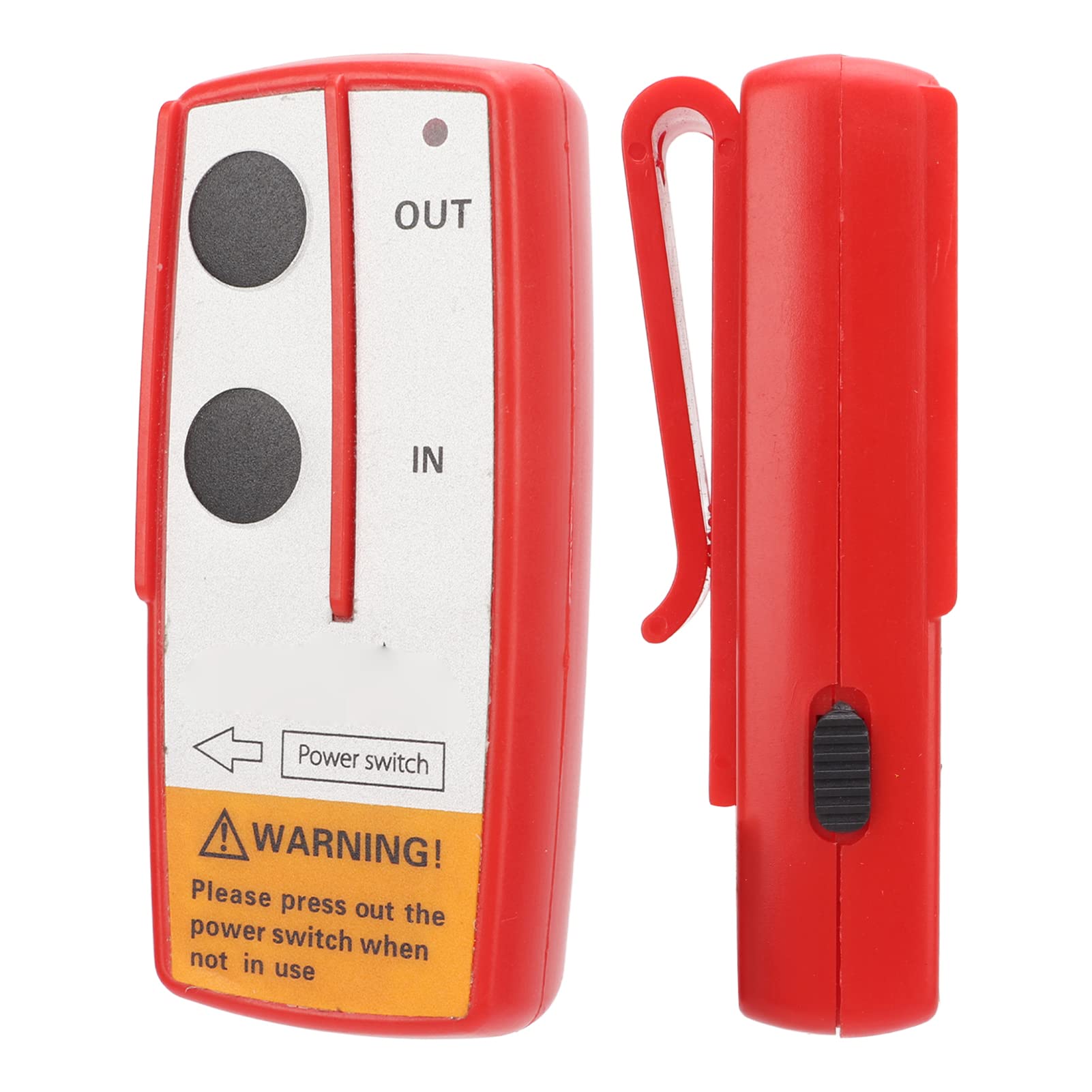 Akozon DC12V/24V 75fts Wciągarka Bezprzewodowa Zestaw Zdalnego Sterowania Uniwersalna Bezprzewodowa Wciągarka Przełącznik Zdalnego Sterowania Elektryczny Kontroler Wciągarki z(Czerwony)