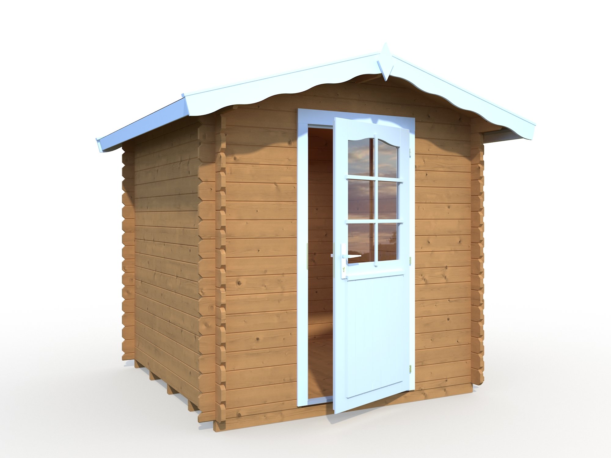 Palmako Blockbohlenhaus Vivian 3,8 28 mm natur