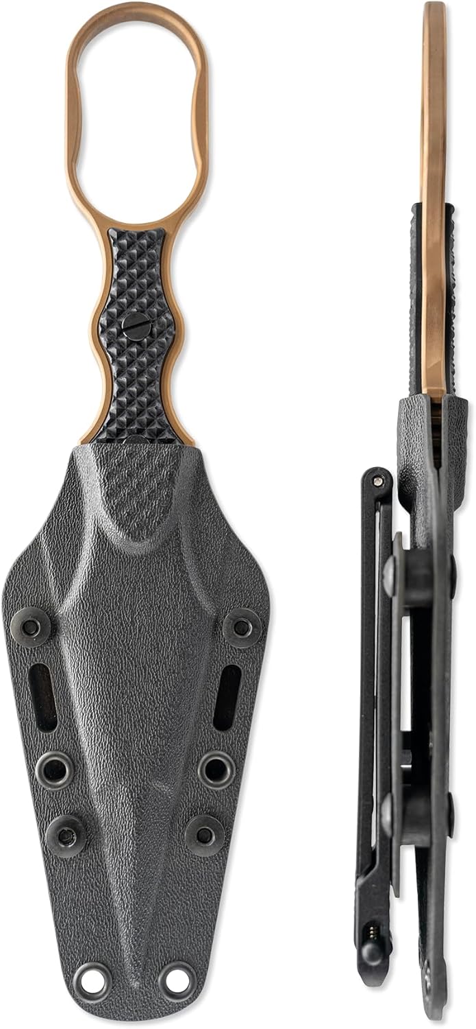 Skallywag Tactical Professional Guardian Knife, D2 Steel, 10-inch Overall Length, G10 Handle, Black (FDE)