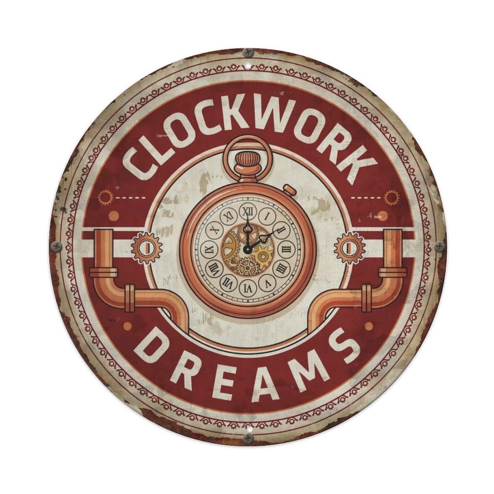Clockwork Dreams Metal Tin Sign Plaque