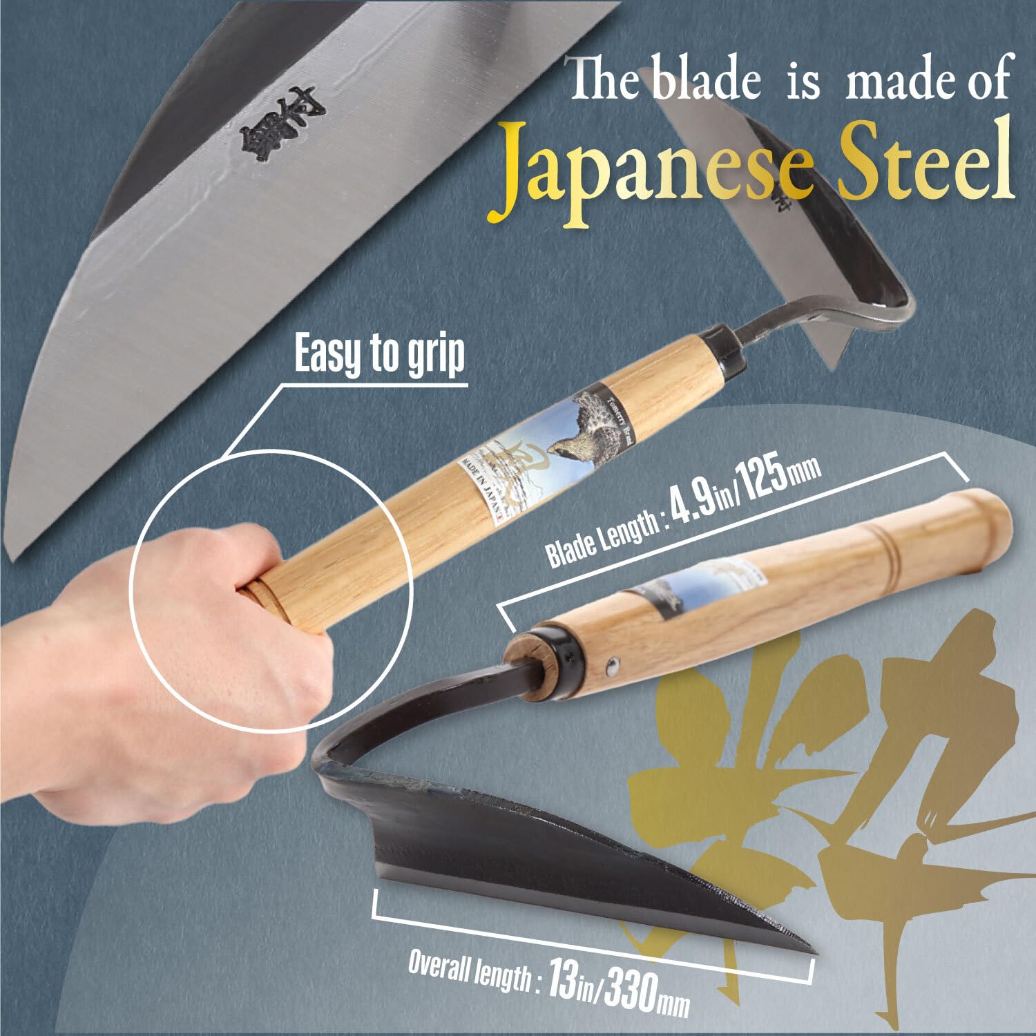 Gardening Tools Japanese Hand Hoe Nejiri Gama Weeding Sickle For Weeding Gardening Planting Long Handle Weed Whacker Gardening Tools Japanese Hand Hoe Nejiri Gama Weeding Sickle For Weeding Gardening Planting Long Handle Weed Whacker