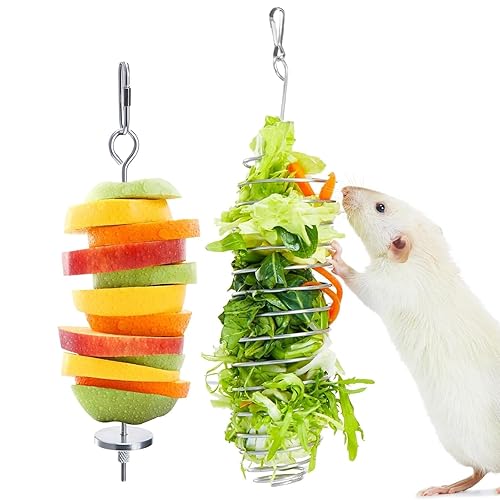 2Pcs Rat Enrichment Toys, 304 Stainless Steel Rat Foraging Toy