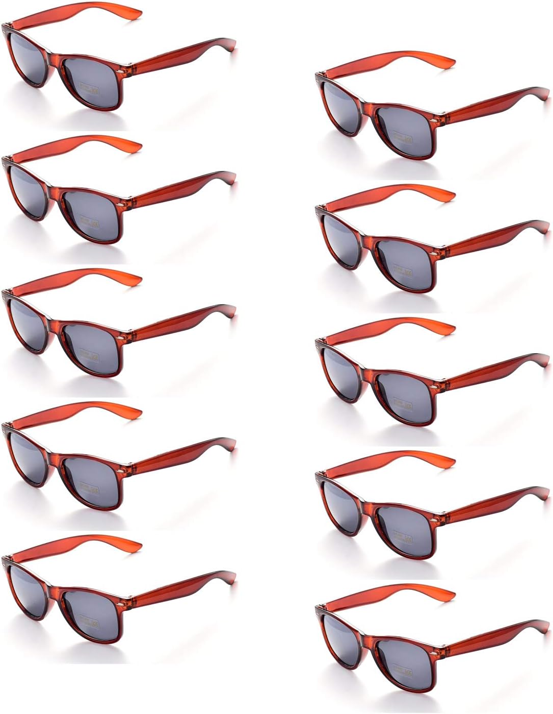 100% UV Protection Wholesale Multi PACK Unisex 80'S Retro Style Promotional Sunglasses