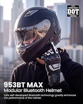 ILM Bluetooth Integrated Modular Motorcycle Helmet 953/953Pro/953Max