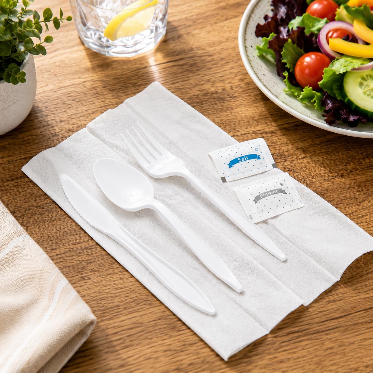 Disposable Cutlery Set - 100 Piece Pack -4