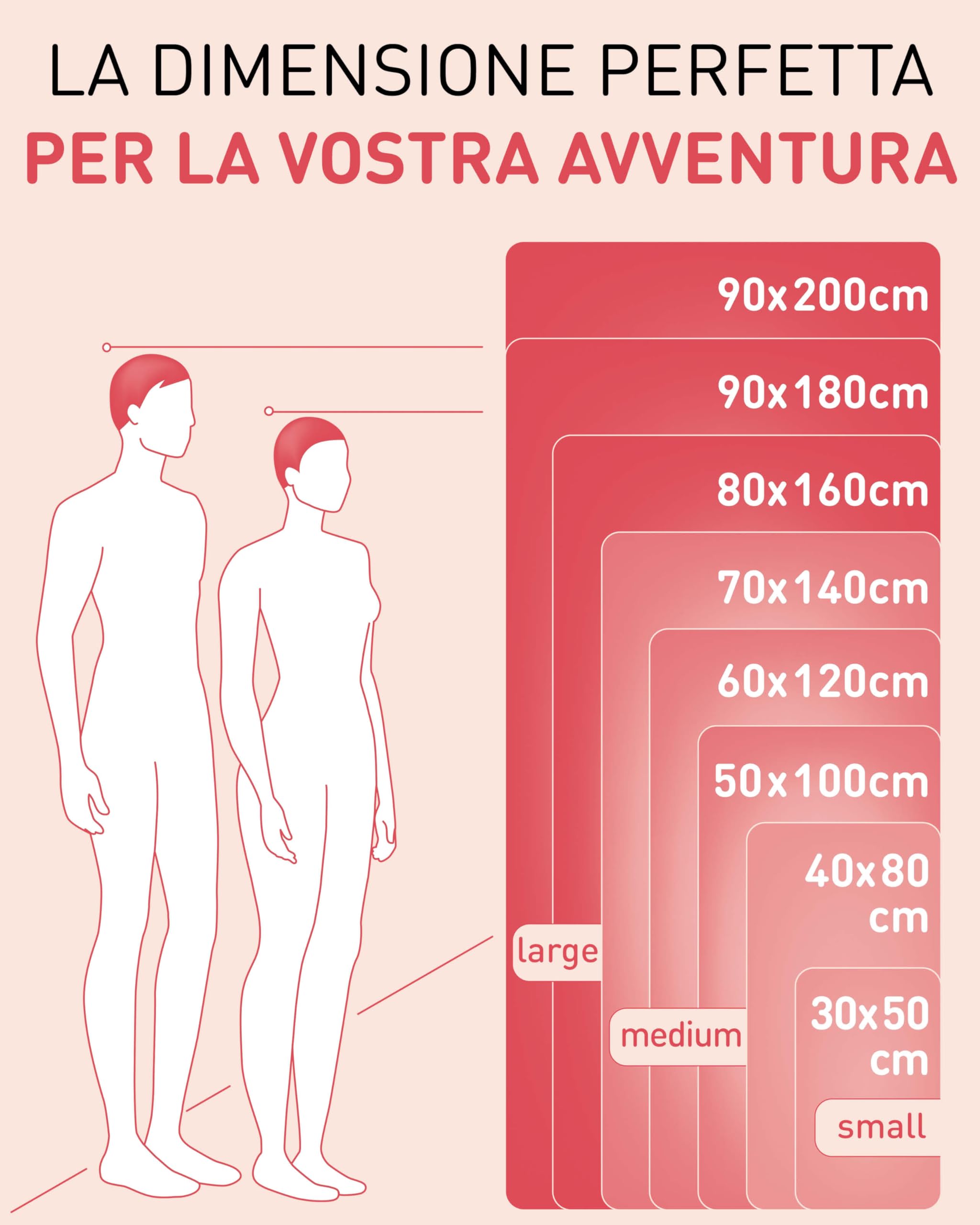 Fit-Flip Asciugamani microfibra - il perfetto telo mare microfibra grande - asciugamano palestra compatto e ultraleggero - asciugamano microfibra - ottimale per viaggio, sport e palestra