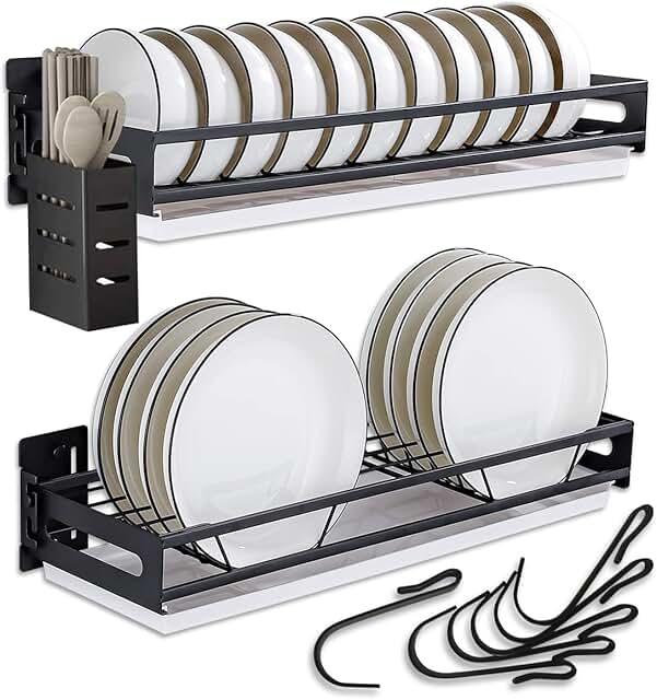 wall mounted dish rack