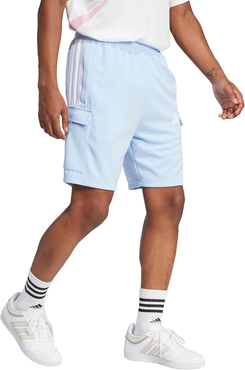 adidas Mens Tiro Drawstring Cargo Shorts Training Athletic Casual Drawstring - Black - Image 7