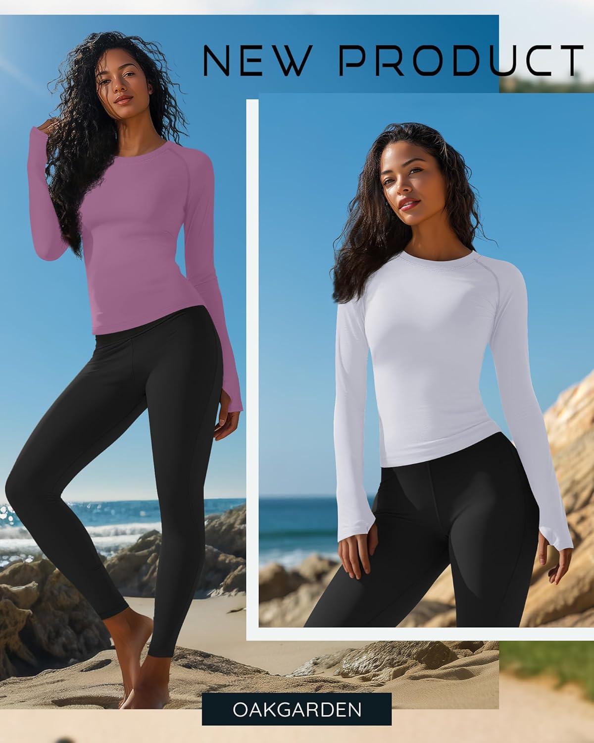 4 Pack Women's Seamless Workout Shirts Long Sleeve Yoga Athletic Top Thumb Holes Raglan Crewneck Sports Running Tee - Image 5
