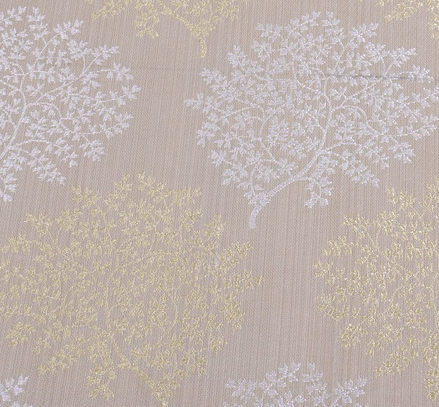 Image of Top Drapes Fawn Jacquard 9ft Long Door Curtain with Eyelet and Tie Back (1 Pc) Size 108 Inch (L) x 44.1 Inch (W)