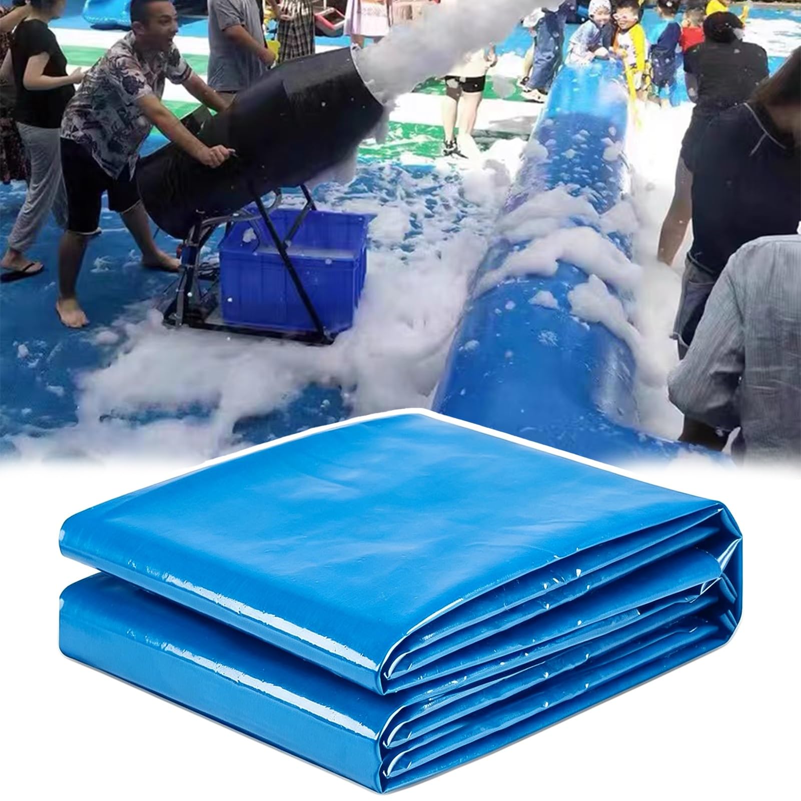 Yopappol Puncture & Tear Resistant Pond Liner, Large Size Pond Liners, Heavy Duty Kids Water Play Waterproof Membrane for Outdoor Ponds, Swimming Pools, Stream(8x12m(26.2x39.3ft))