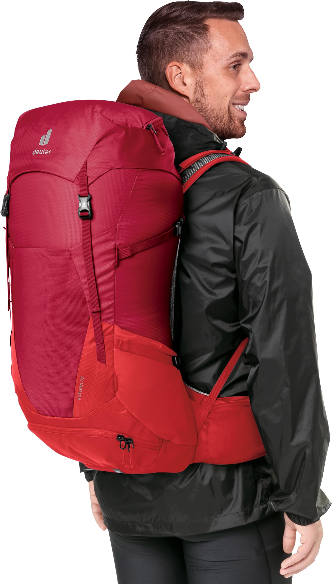 deuter Plecak turystyczny Futura 32, Masala-wiśnia, 32 L, Minimalistyczny