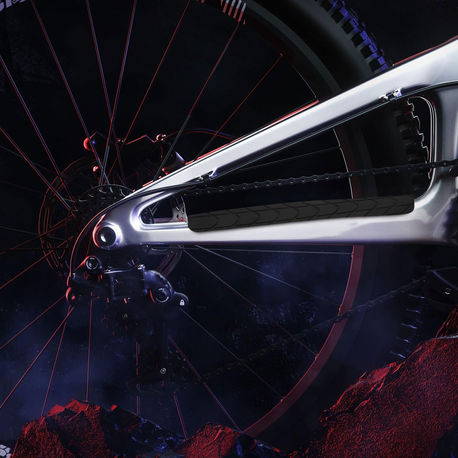 Healeved Adesivo Protettivo per Telaio Bici in Silicone Trasparente Nastro Protettivo Anti-Sfregamento per Bici da Esterno Pellicola Protettiva Resistente per Protezione Completa del
