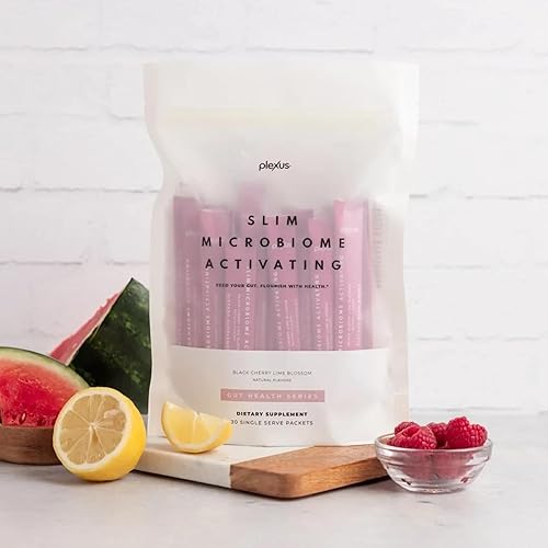 Miniatura 3 de Plexus Slim MicroBiome Activating Black Cherry Lime Blossom, suplementos dietéticos, 30 barras individuales