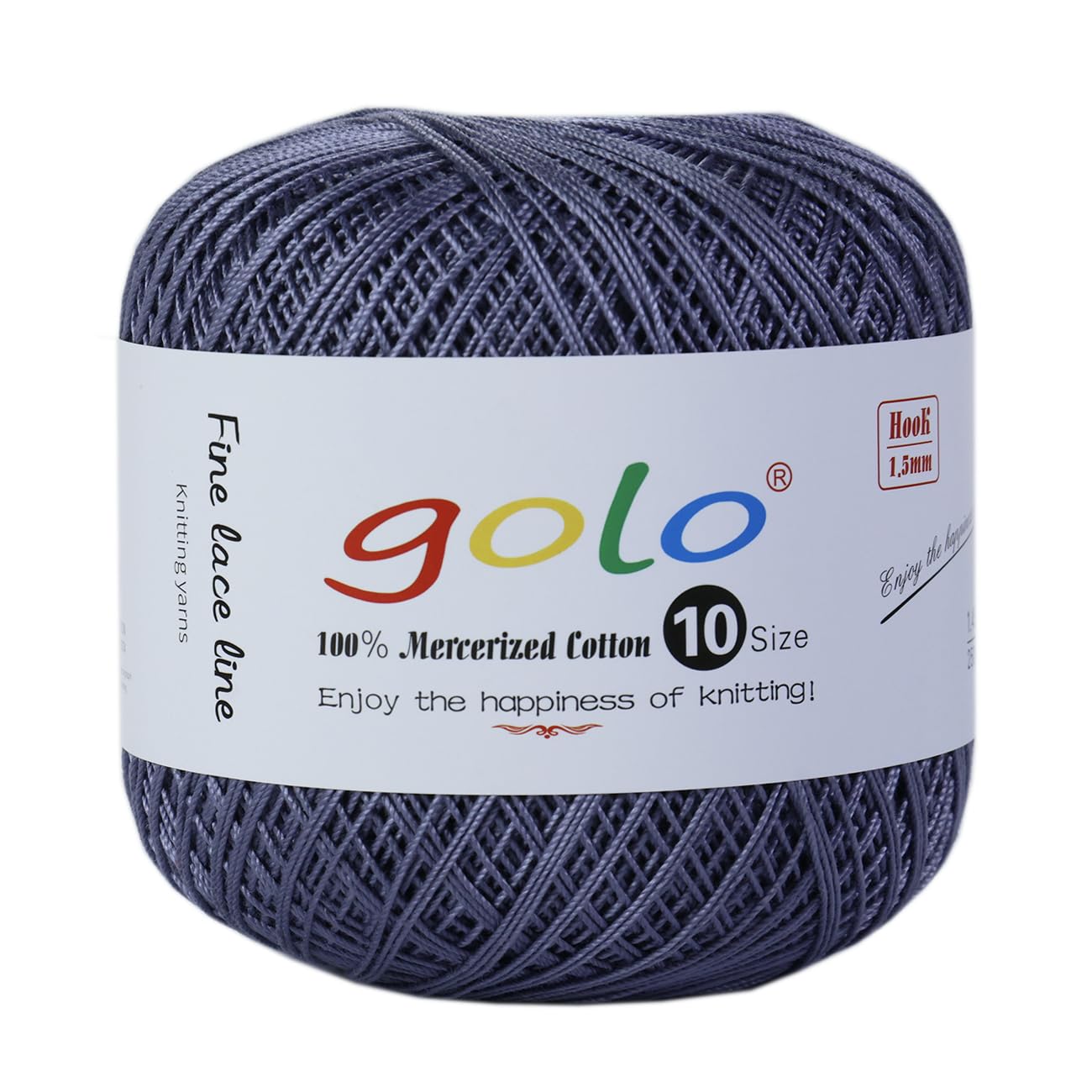 golo Crochet Thread Size10 Yarn for Hand Knitting Crochet Yarn Stone Gray 219