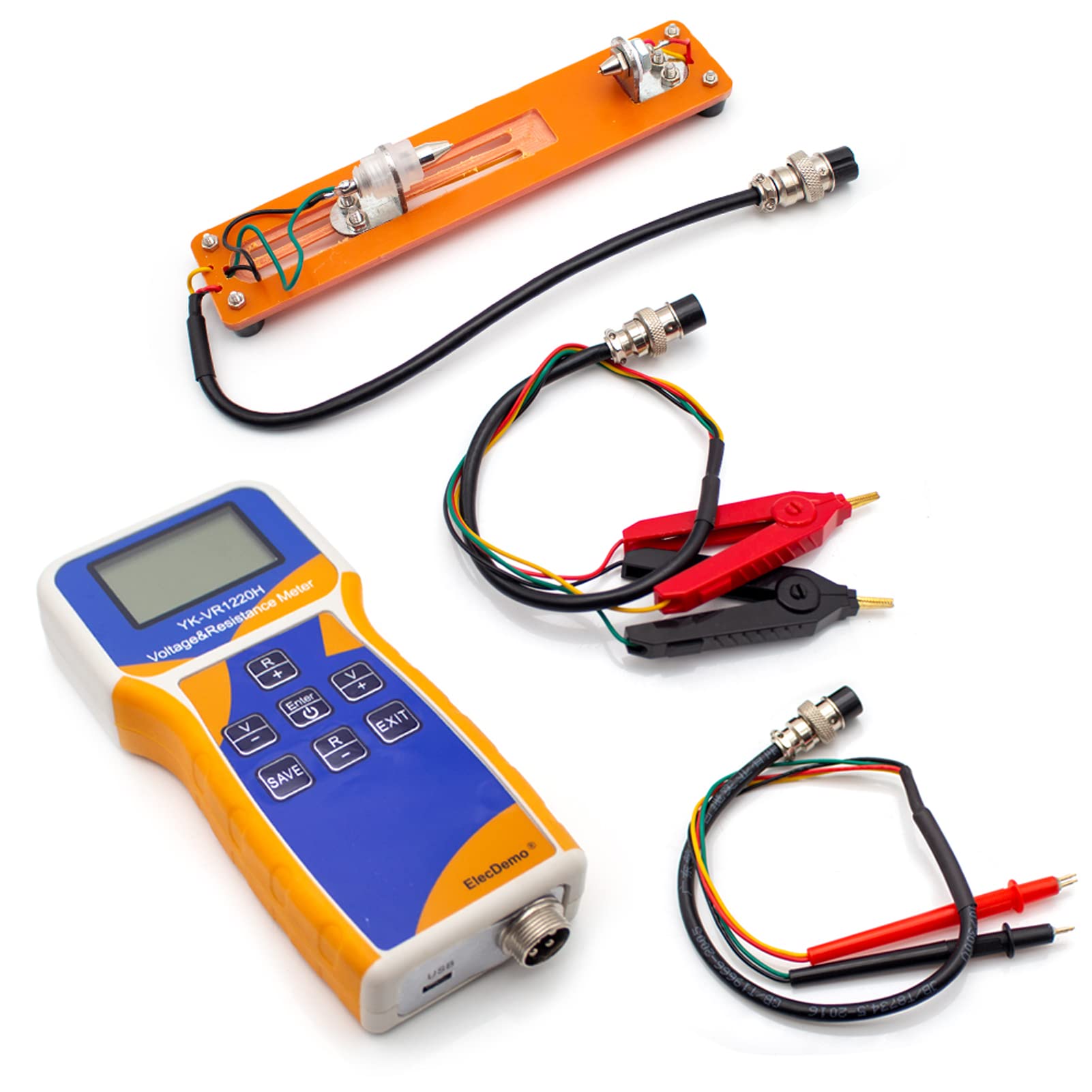 Jieotwice Medidor de Resistencia Interna de Tensión Comprobador de Baterías, Alta Precisión ±0,5