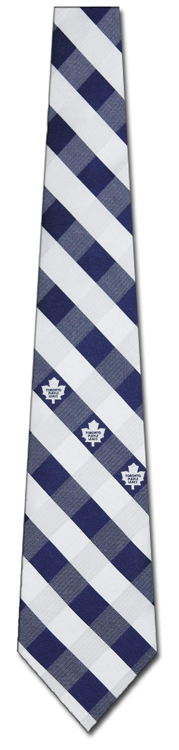 Maple Leafs Check Polyester Neck Tie Toronto Hockey Team Ties