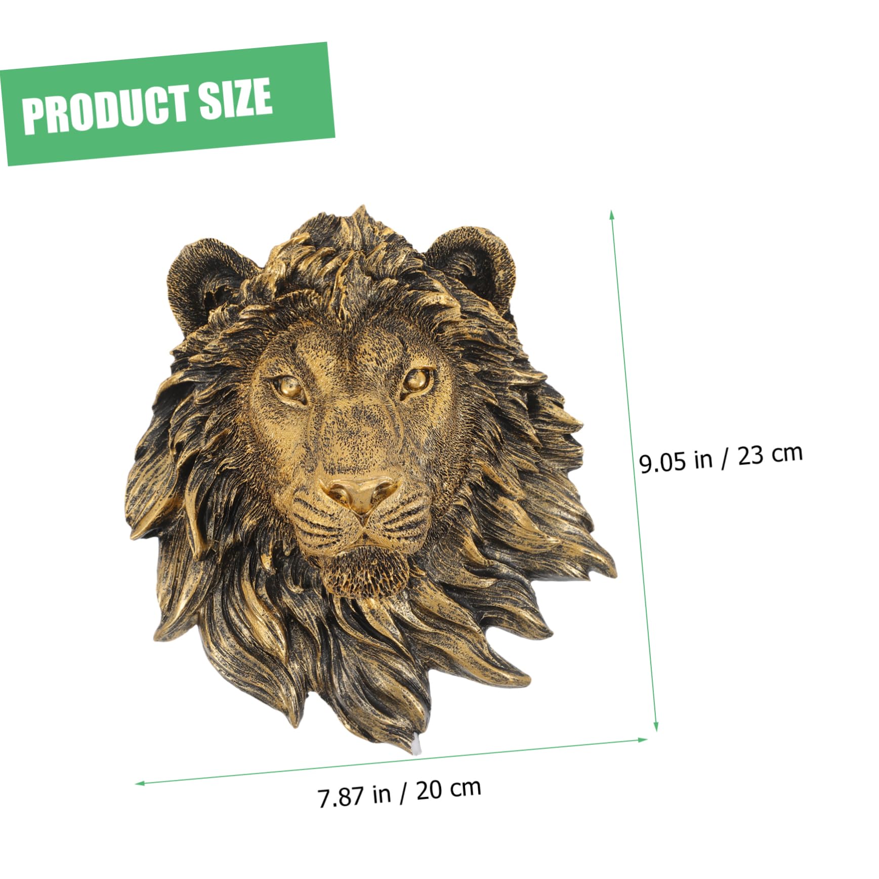 Amazon.co.jp: GARVALON Imitation Copper Lion Head Lion Head Wall