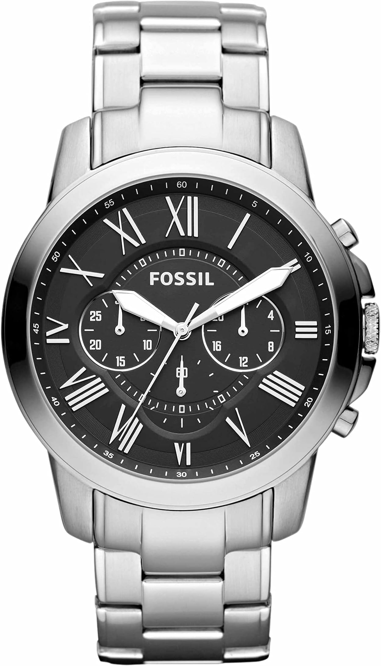 Fossil Grant Silver Watch FS4736