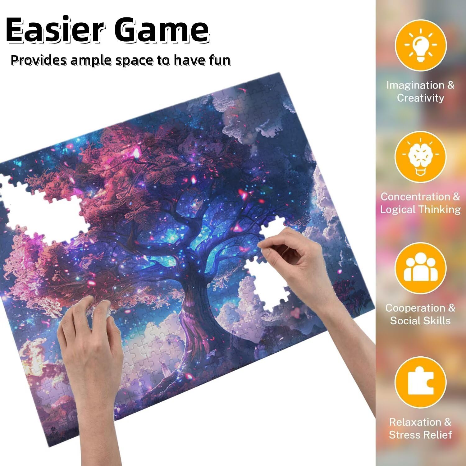 Jigsaw Puzzle, 5000 Pezzi Puzzle Classici, Albero Puzzle Rilassamento Intelligence, Mpossibile Difficile Puzzle Impegnativo per Adulti Puzzle Gioco Familiare, Regalo per Amore Amico Piante fr0-403