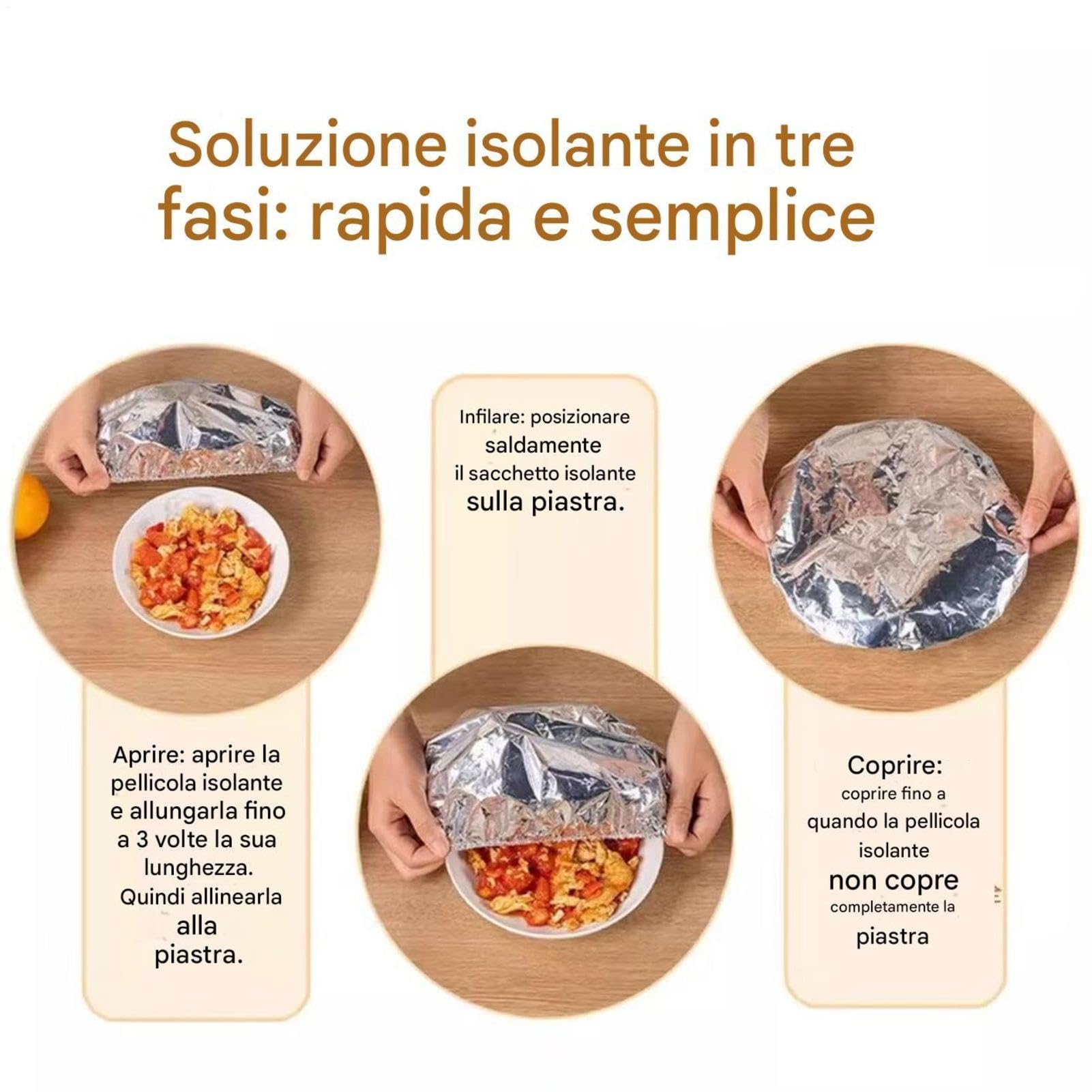 Coperture Riutilizzabili In Alluminio Alimenti, 50PCS Coperture Isolanti Alluminio Per Alimenti, Pellicola Isolante Elastica Termoresistente, Copertures Isolanti Alimentis Alluminios Termoresistente