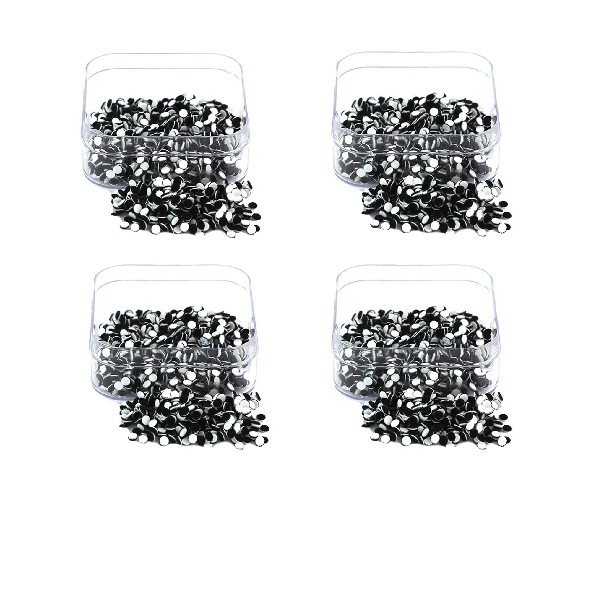 advancedestore Multicolor Bindi Daily Use Simple Forehead Bindi For Women (2 mm, black pack of 4)-image-3