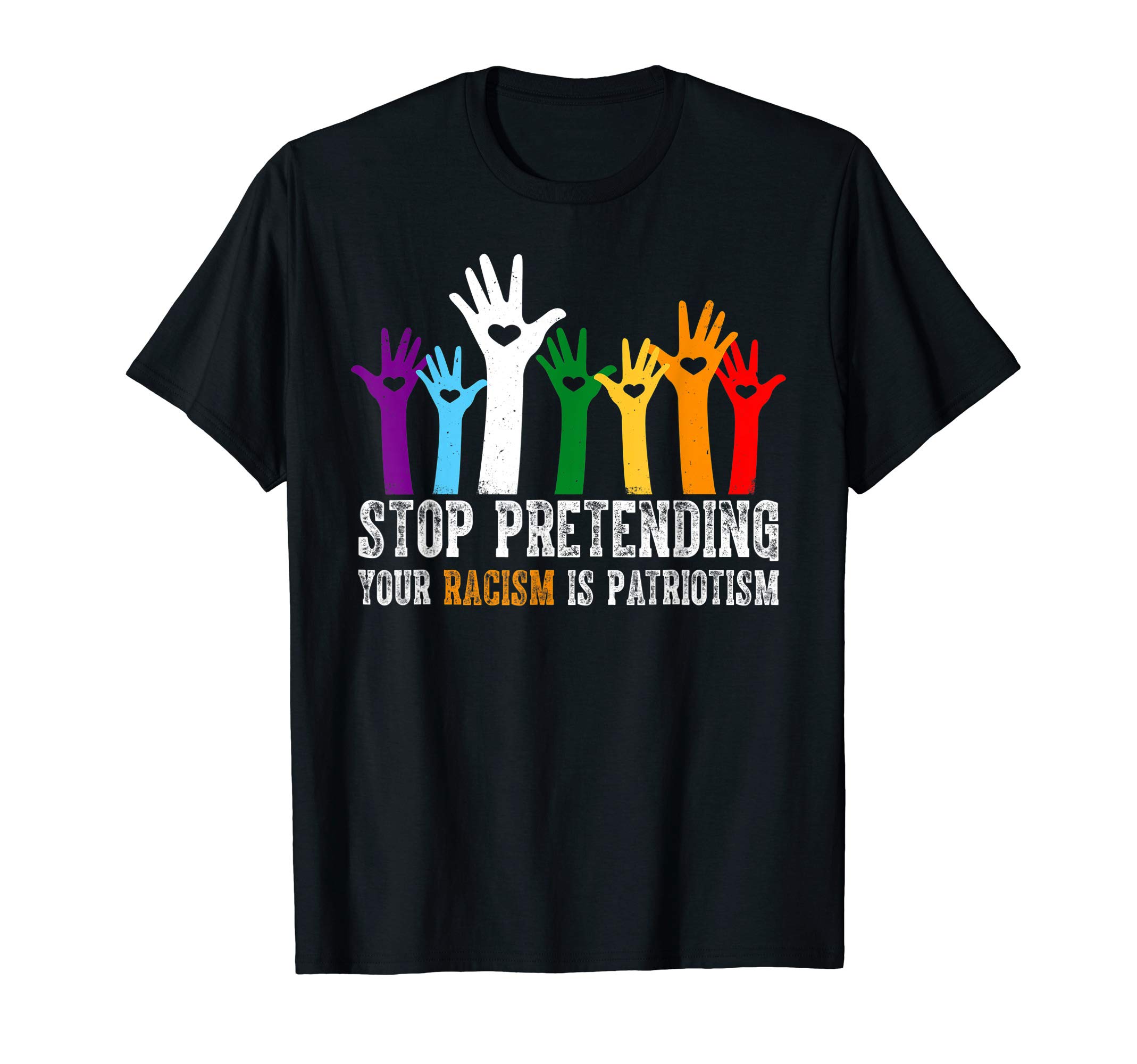Pink Rain Trend Gift ShirtAnti Trump Shirt Stop Pretending Your Racism Is Patriotism T-ShirtOEKO-TEX STANDARD 100