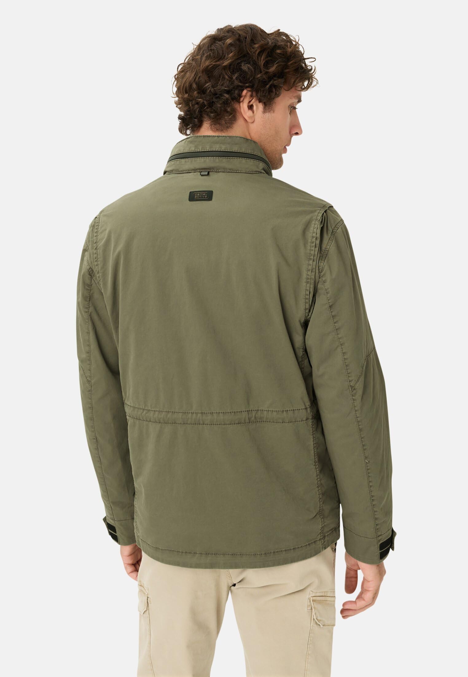camel active Herren Blouson mit rollbarer Kapuze