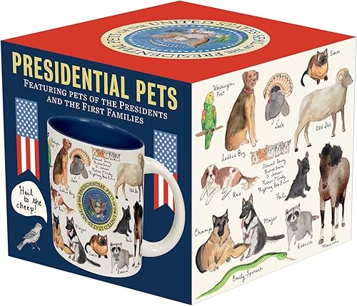 Miniatura 5 de The Unemployed Philosophers Guild Taza Presidential Pets con Famous President Furry Friends