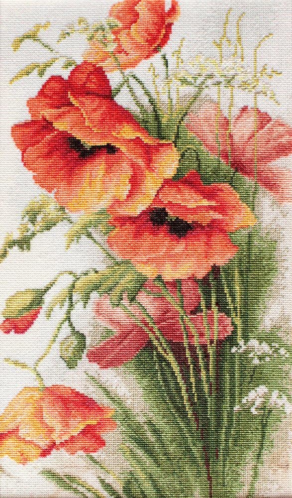 Luca-S B213 Poppies - Cross Stitch Kit