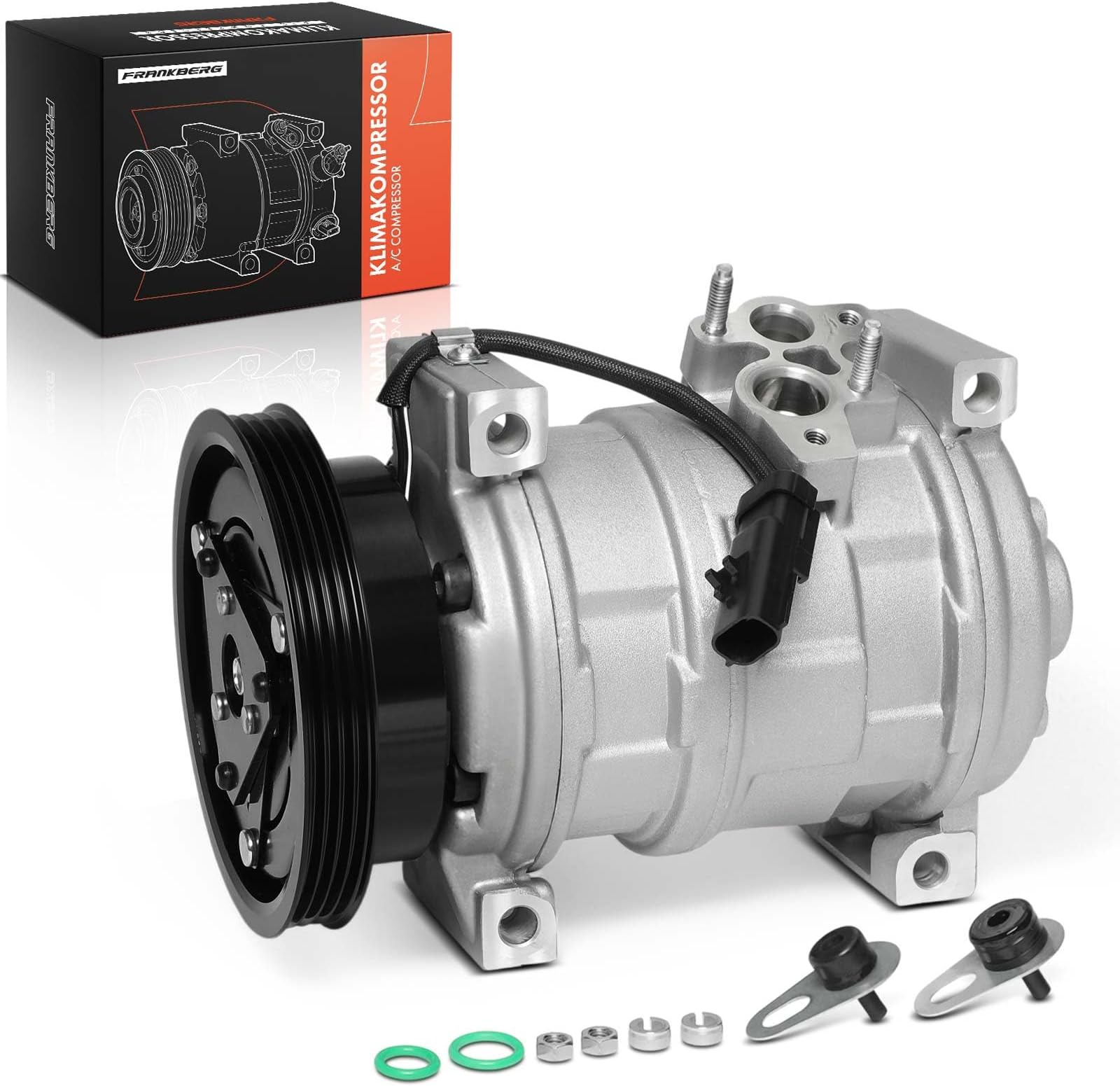 Frankberg 1x AC Compressor Air Conditioning 2-Pins Compatible with Neon II 1.8L 2.0L 1999-2006 PT Cruiser PT 2.0L 2.4L 2000-2010 PT Cruiser Cabriolet 2.4L 2004-2008 Replace# 5278558AA