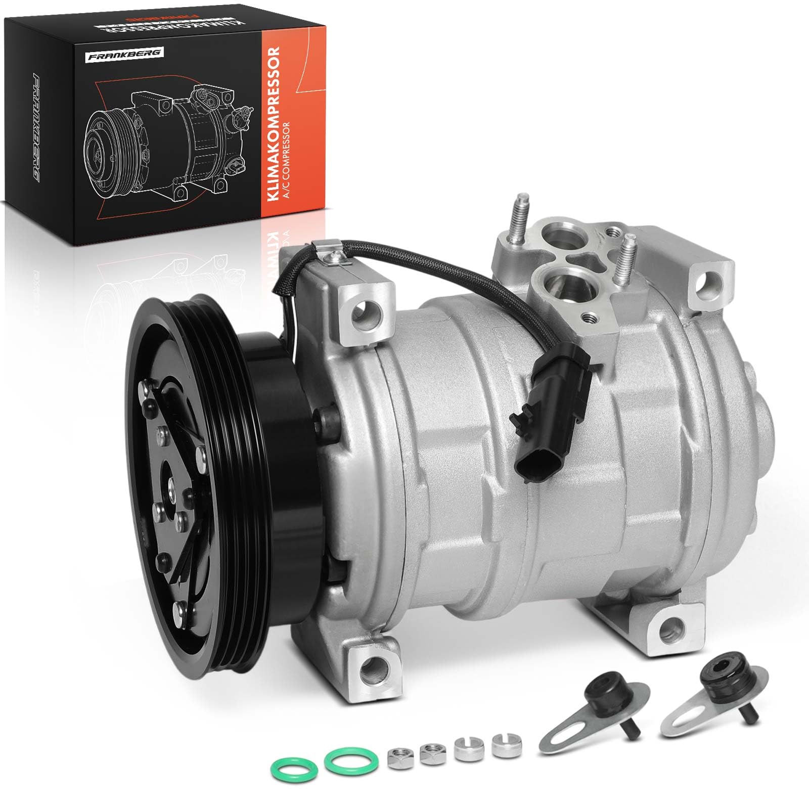 Frankberg 1x AC Compressor Air Conditioning 2-Pins Compatible with Neon II 1.8L 2.0L 1999-2006 PT Cruiser PT 2.0L 2.4L 2000-2010 PT Cruiser Cabriolet 2.4L 2004-2008 Replace# 5278558AA