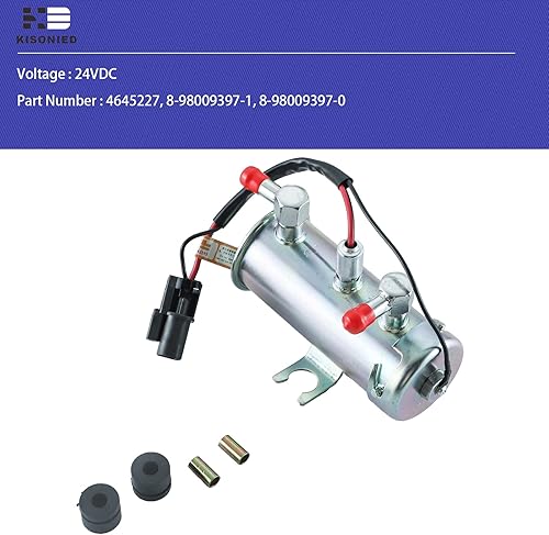 Miniatura 2 de 4645227 Bomba de combustible eléctrica 8-98009397-1 8-98009397-0 para John Deere 135D 135G 190DW 190GW 220DW Isuzu Engine 4HK1 6HK1 4JJ1 4LE2